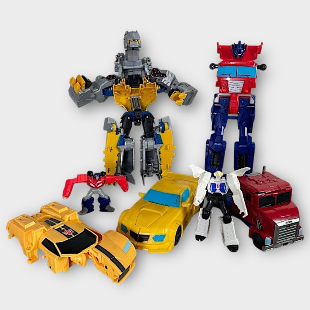 Transformers Robot Toy Lot Optimus Prime Bumblebee Rescue‎ Bots Autobot Vehicles